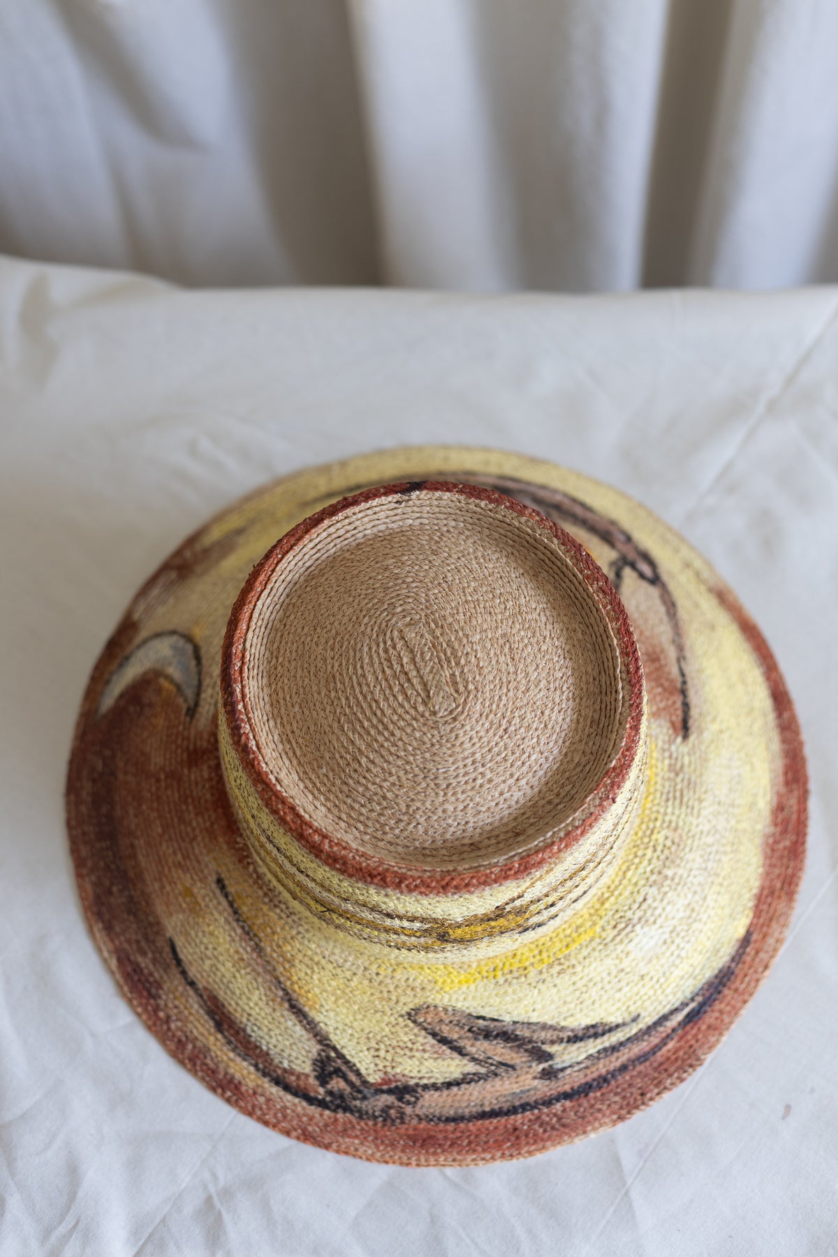 1010: LAUREN O'CONNOR, Handpainted Cotton Hat